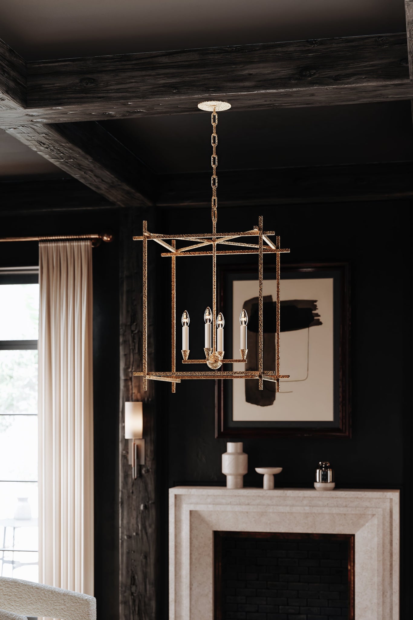 Cosmo Wall Sconce - Lifestyle [B1061-SBK]
