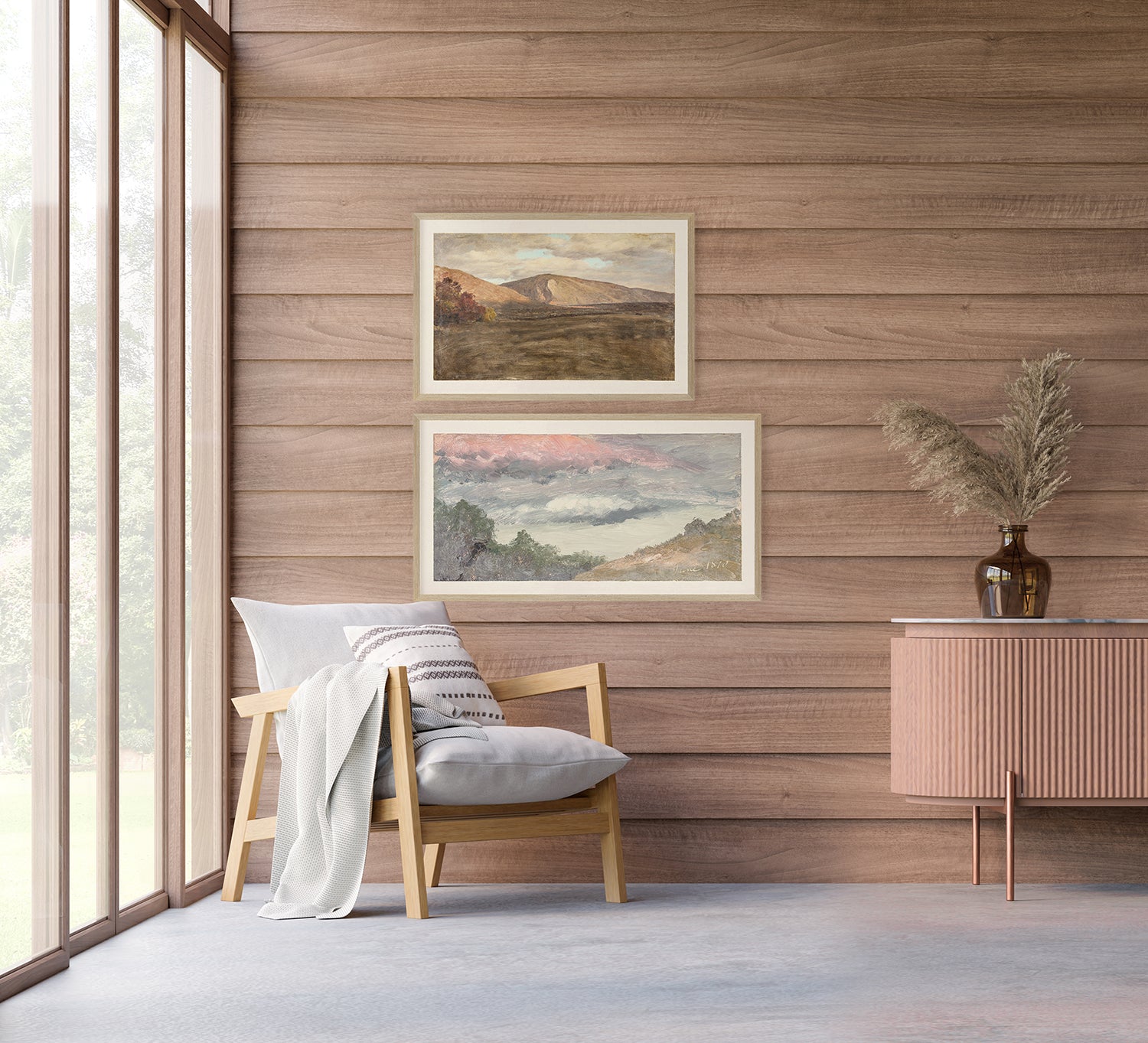 front view of Hudson River School – Mt. Katahdin C. 1870 luxury Artwork