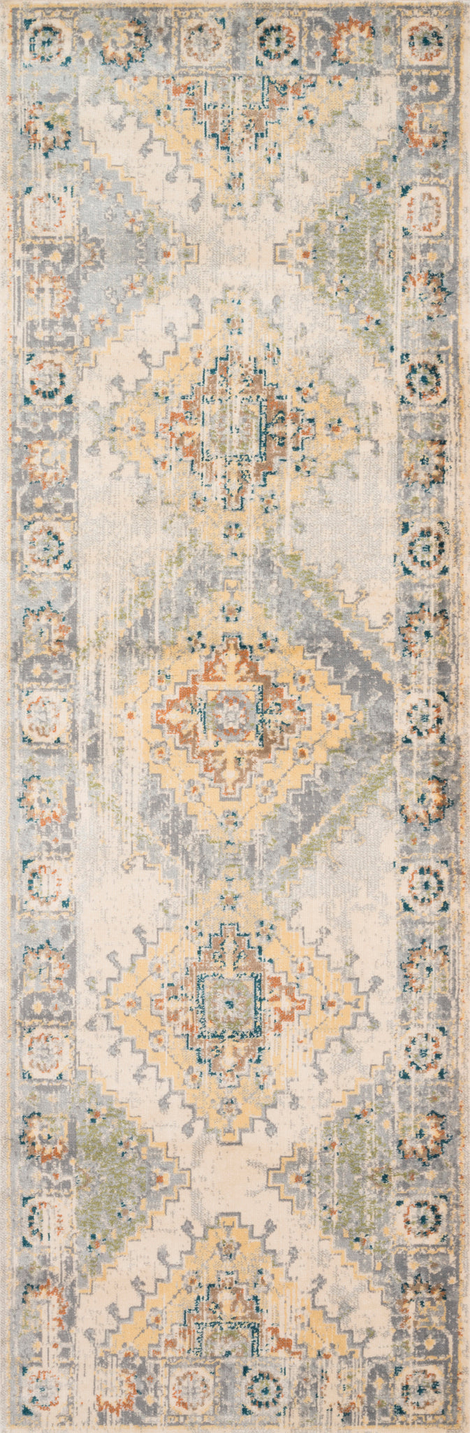 detail view of Isadora Oatmeal / Silver luxury Rug