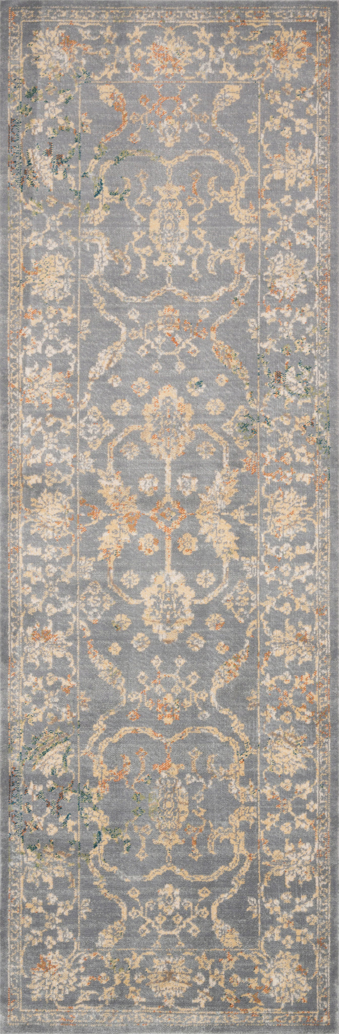 detail view of Isadora Silver / Silver luxury Rug