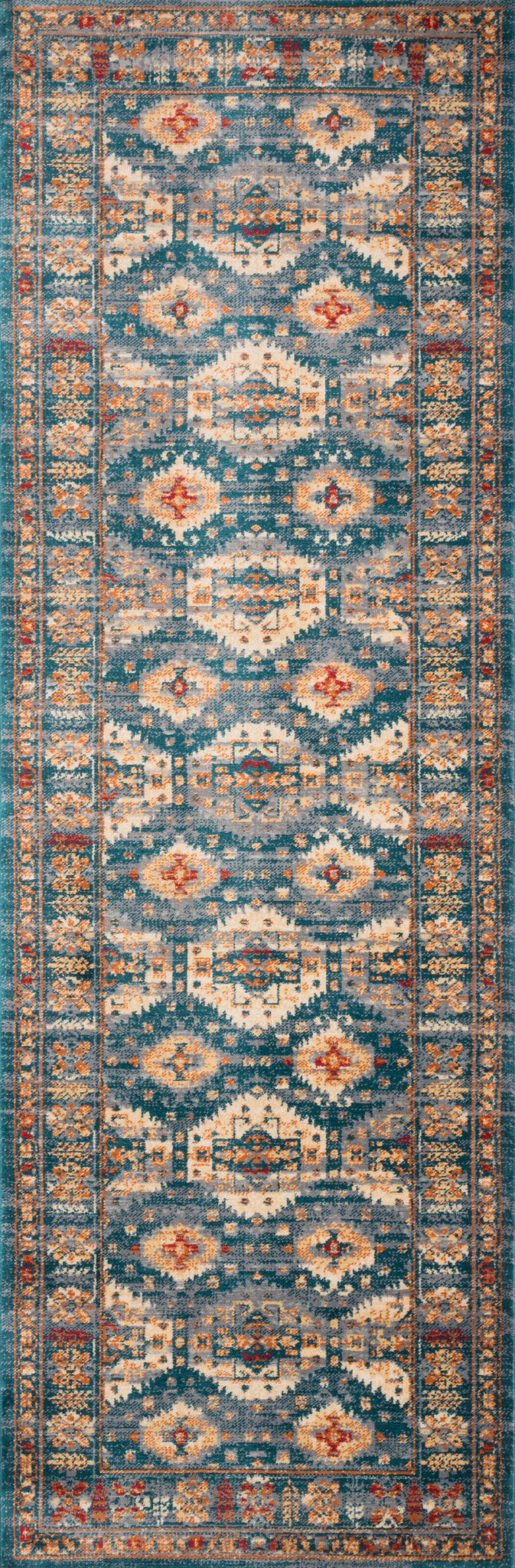 detail view of Isadora Lagoon / Multi luxury Rug