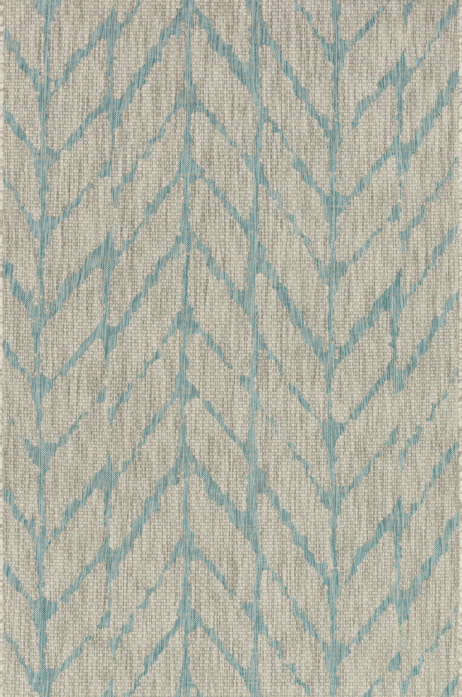 front view of Isle Mist / Aqua luxury Rug