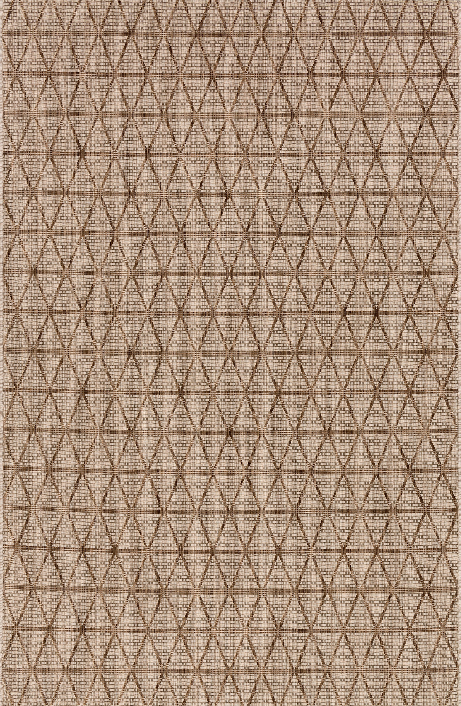 front view of Isle Beige / Mocha luxury Rug