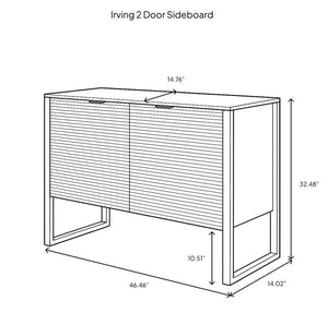 Irving 2 Door Sideboard - Natural