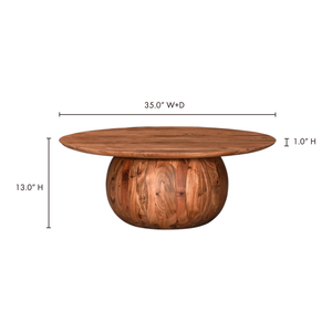 TABLE BASSE BRADBURY ACACIA NATUREL