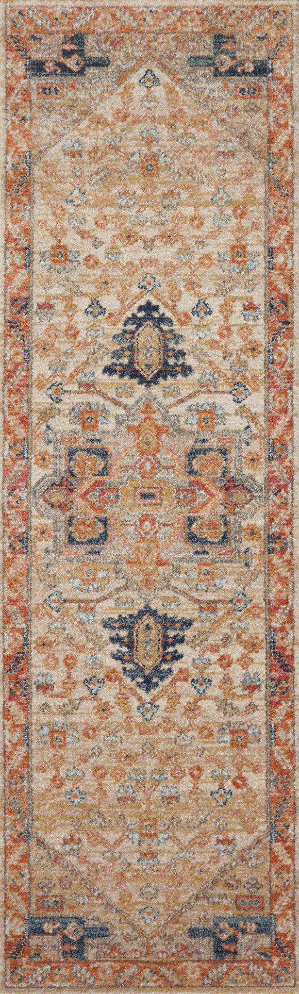 detail view of Jocelyn Sand / Multi luxury Rug
