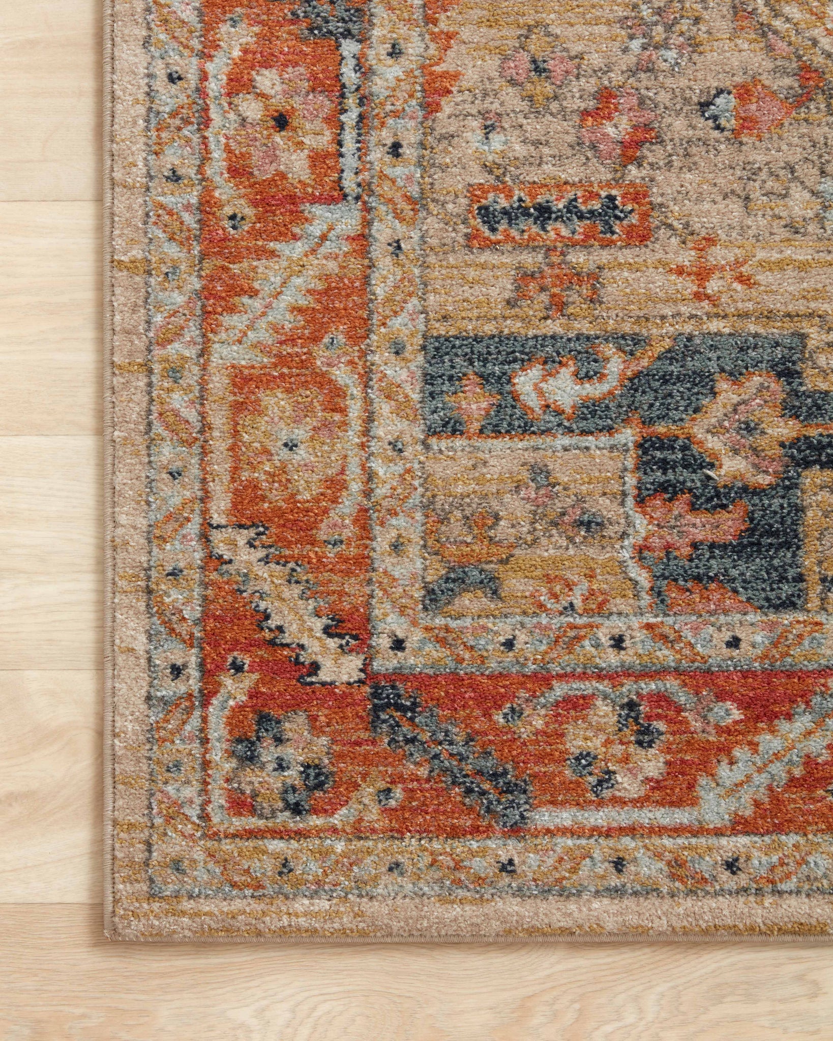lifestyle view of Jocelyn Sand / Multi luxury Rug