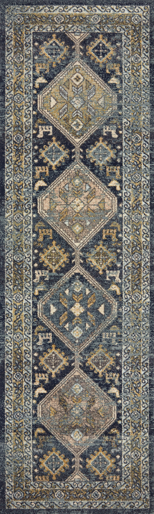 detail view of Jocelyn Navy / Blue luxury Rug