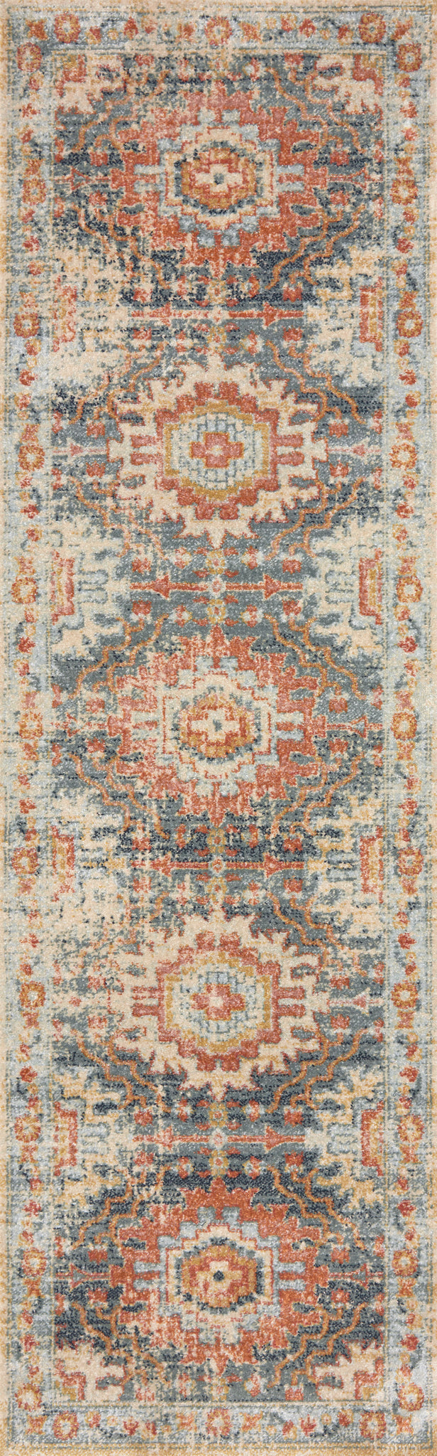detail view of Jocelyn Mist / Multi luxury Rug