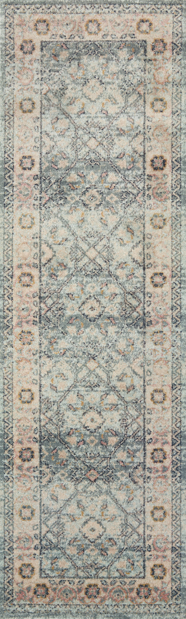 detail view of Jocelyn Sky / Multi luxury Rug