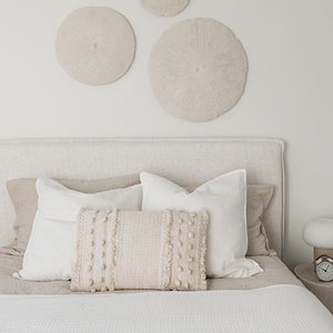 Julia King Storage Bed - Cream