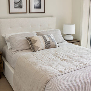 June Double Bed - Cream