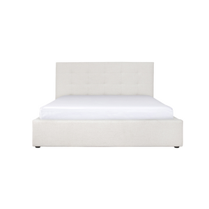 June King Bed - Cream