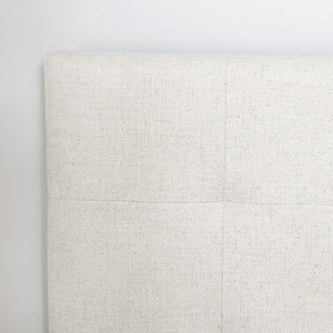 June King Bed - Cream