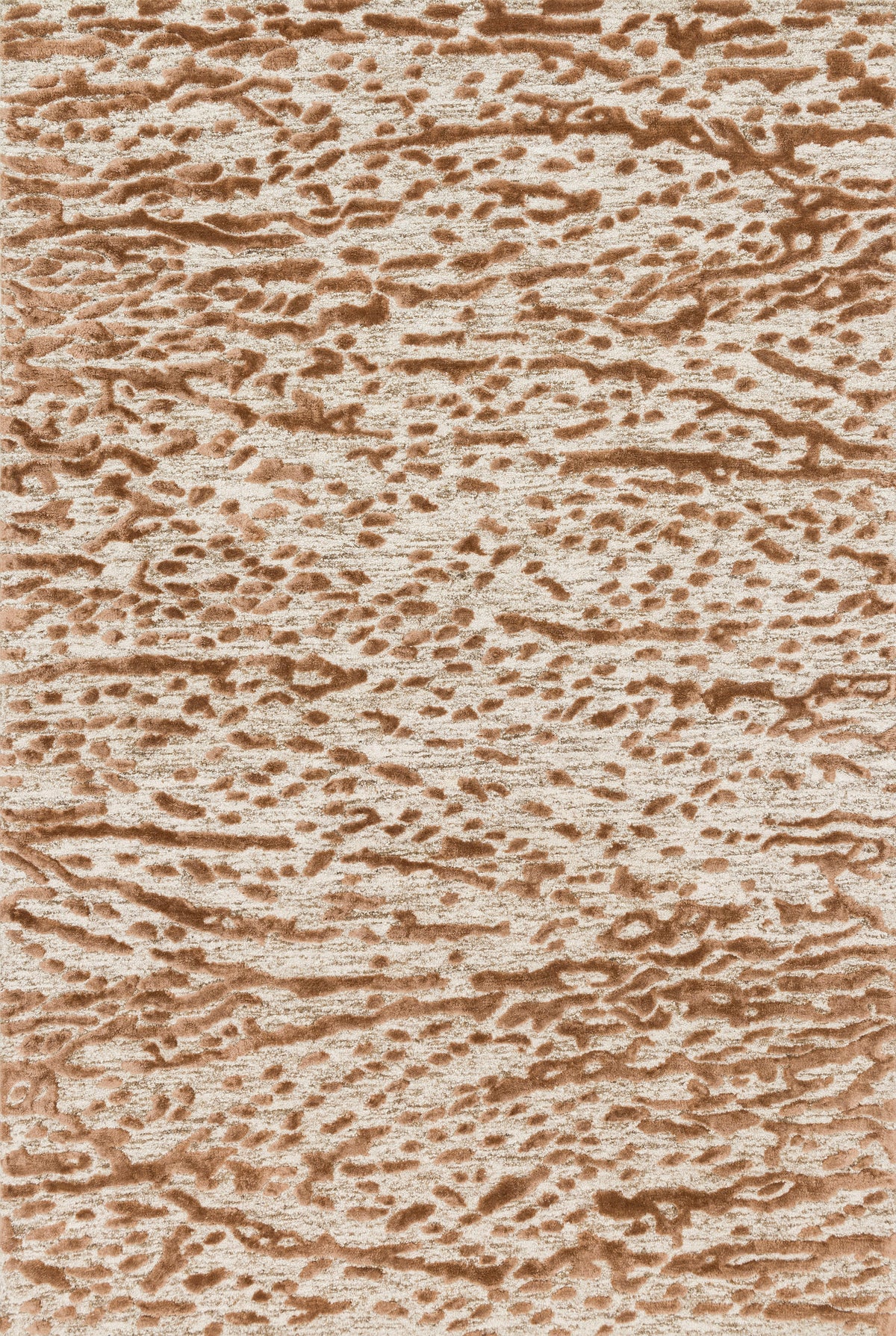 Juneau Oatmeal / Terracotta rug — Loloi