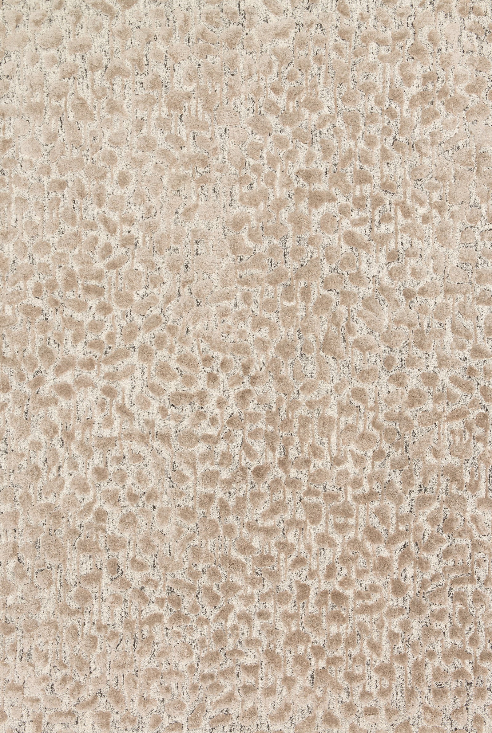 front view of Juneau Ash / Taupe luxury Rug