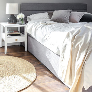Justin King Bed - Greige