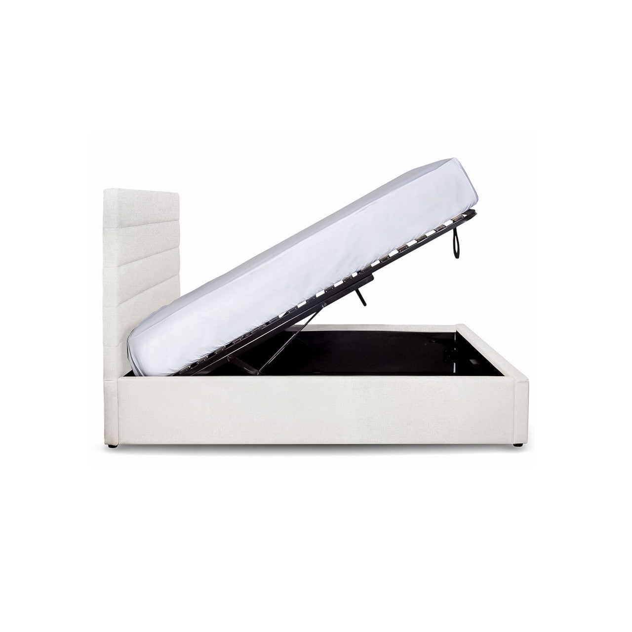 Justin Queen Storage Bed Tall - Cream