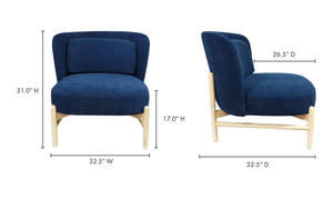 Sigge Accent Chair Ocean Depths Navy