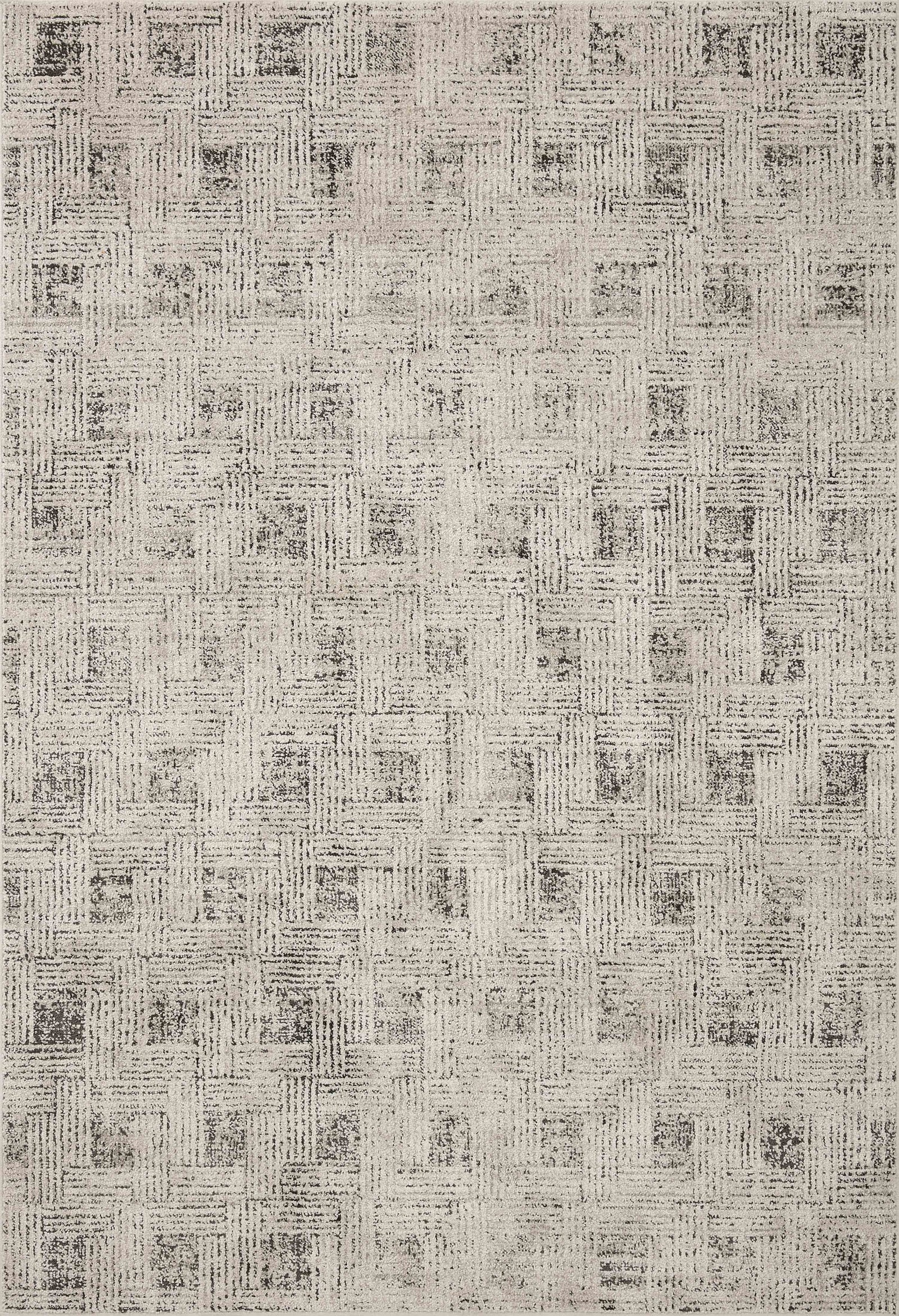 front view of Kamala Grey / Graphite luxury Rug