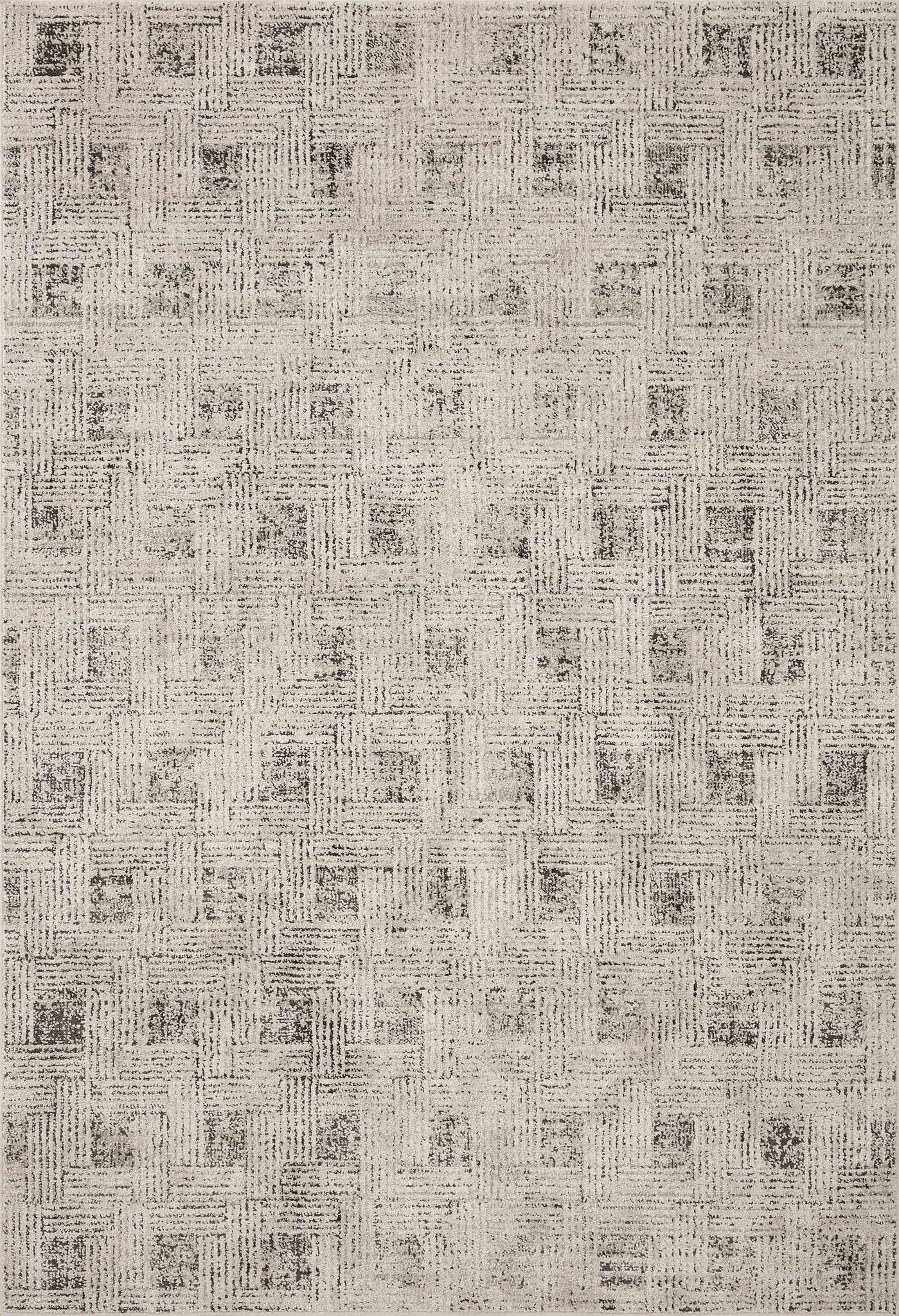 front view of Kamala Grey / Graphite luxury Rug
