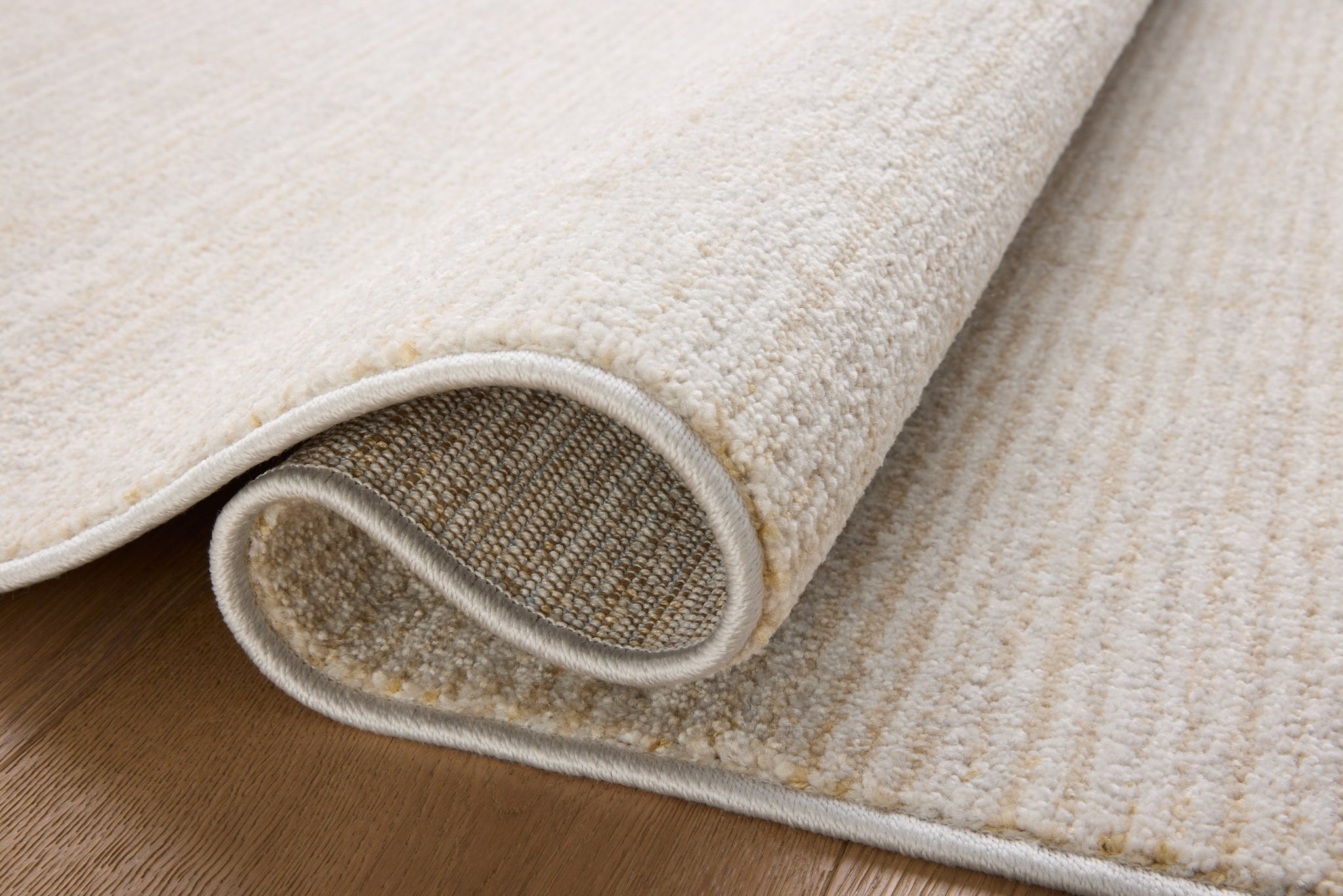 detail view of Kamala Natural / Mist luxury Rug