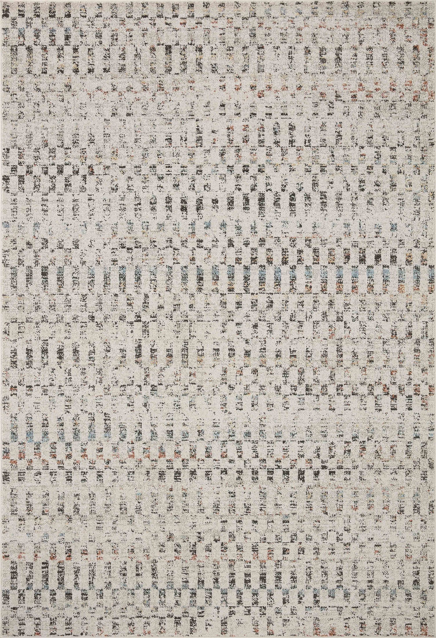 front view of Kamala Grey / Multi luxury Rug