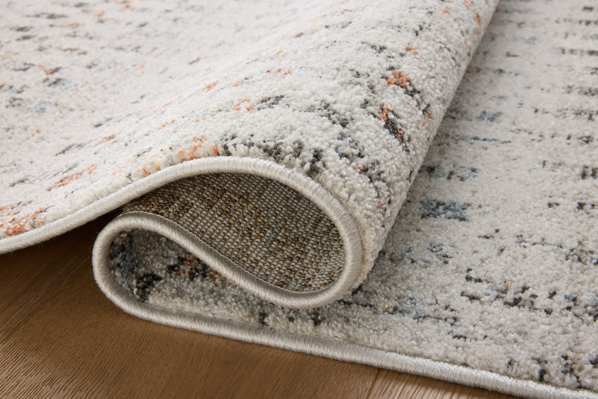 detail view of Kamala Grey / Multi luxury Rug
