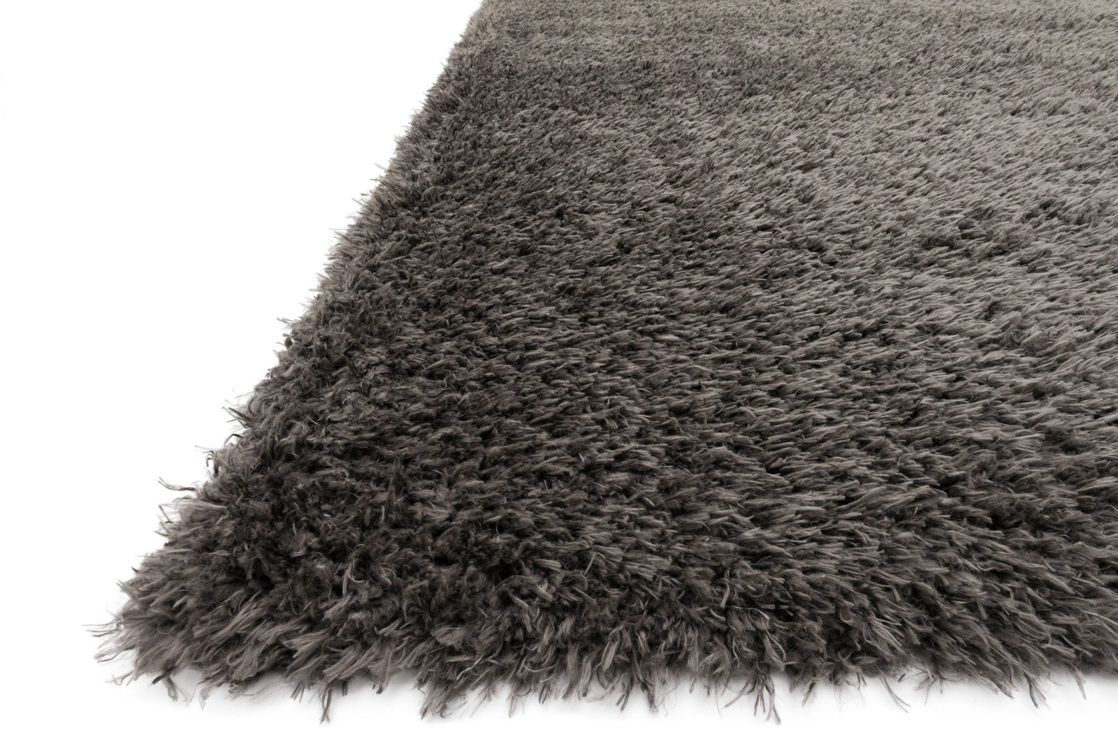 front view of Kayla Shag Grey luxury Rug