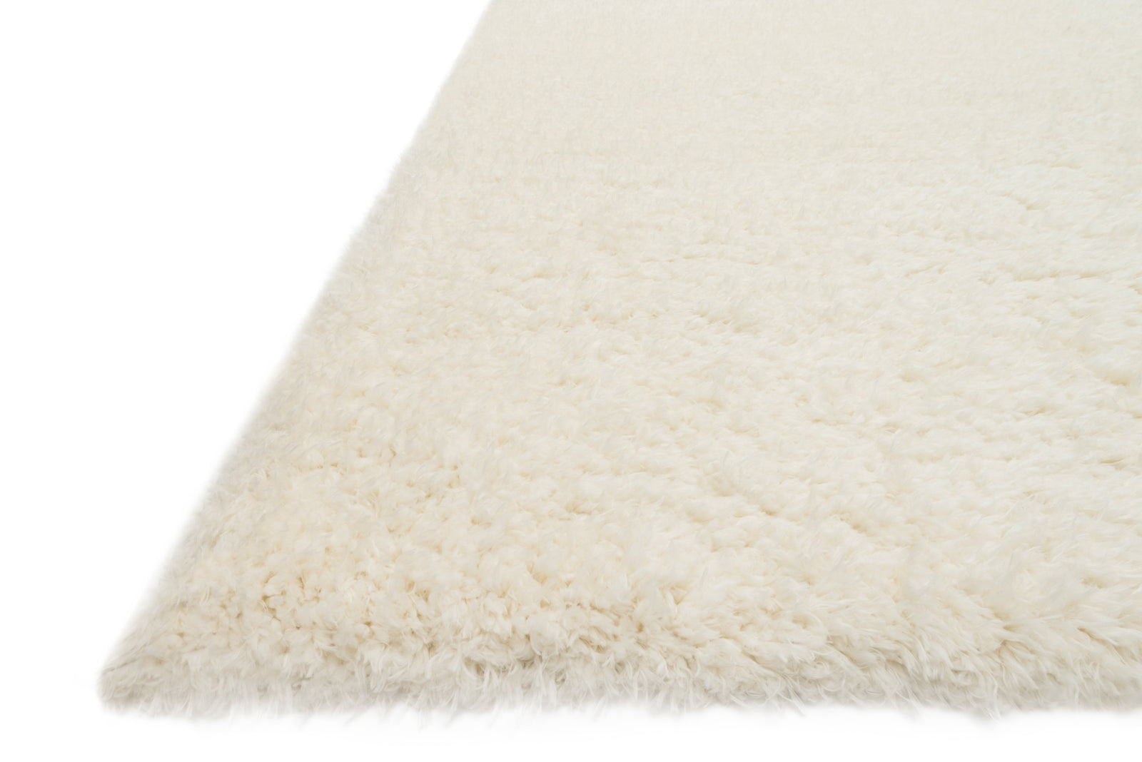 front view of Kayla Shag Ivory luxury Rug