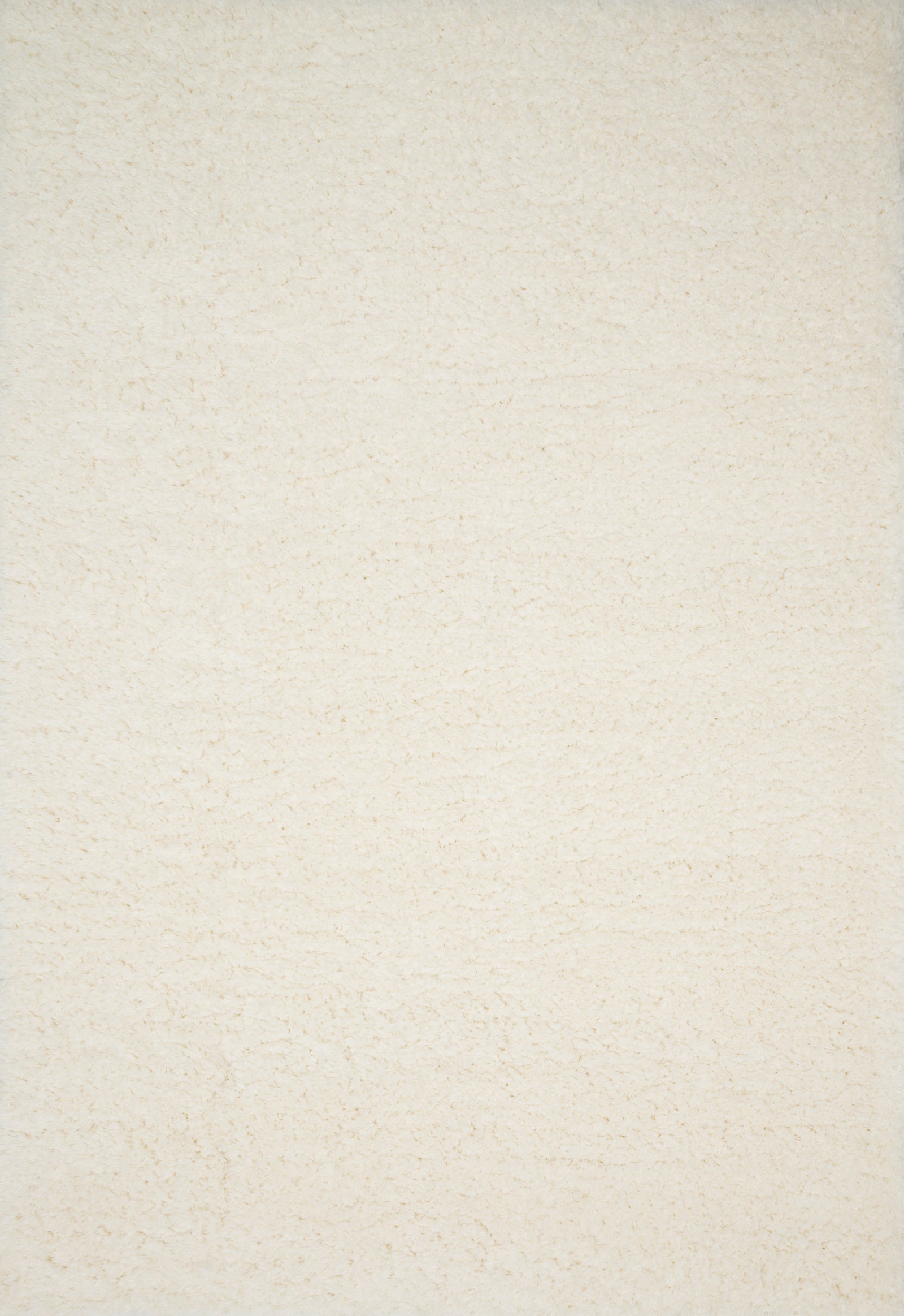 front view of Kayla Shag Ivory luxury Rug