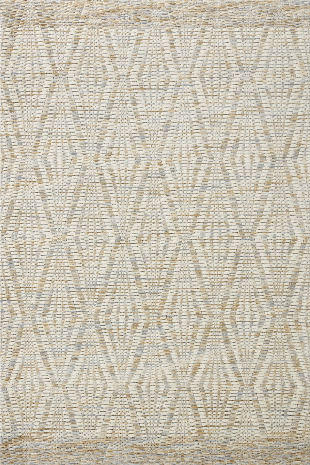 front view of Kenzie Ivory / Sand luxury Rug