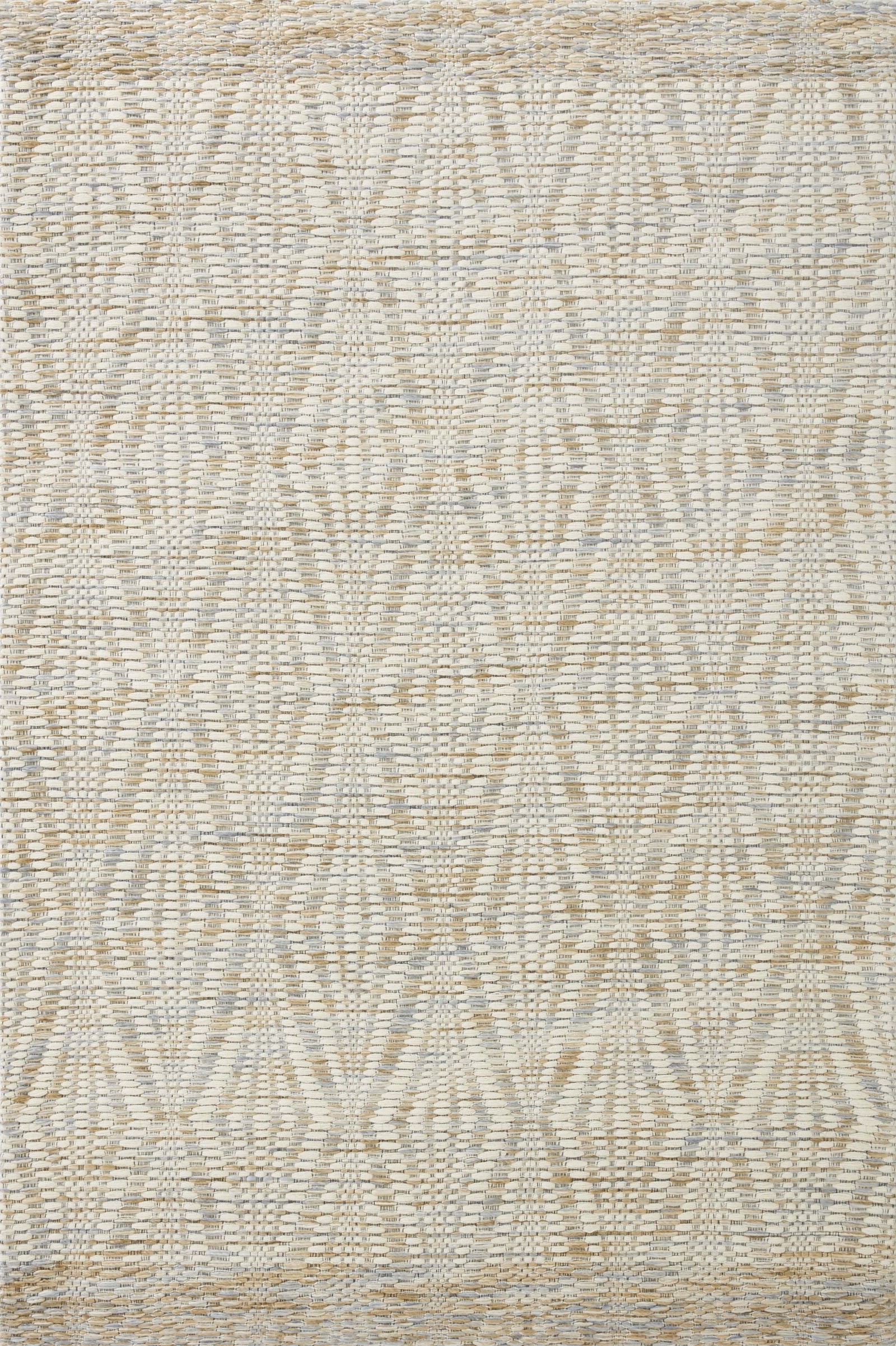 front view of Kenzie Ivory / Sand luxury Rug
