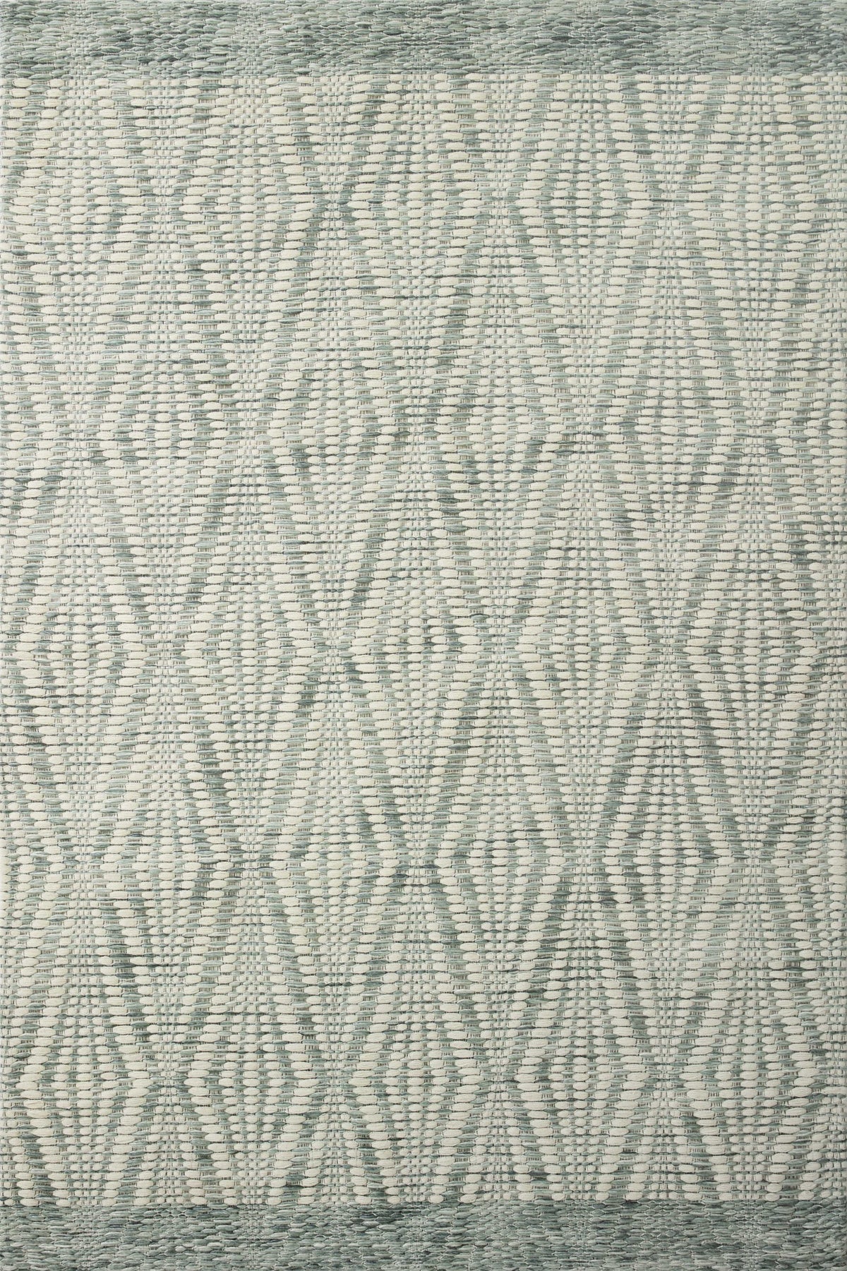 front view of Kenzie Ivory / Sage luxury Rug