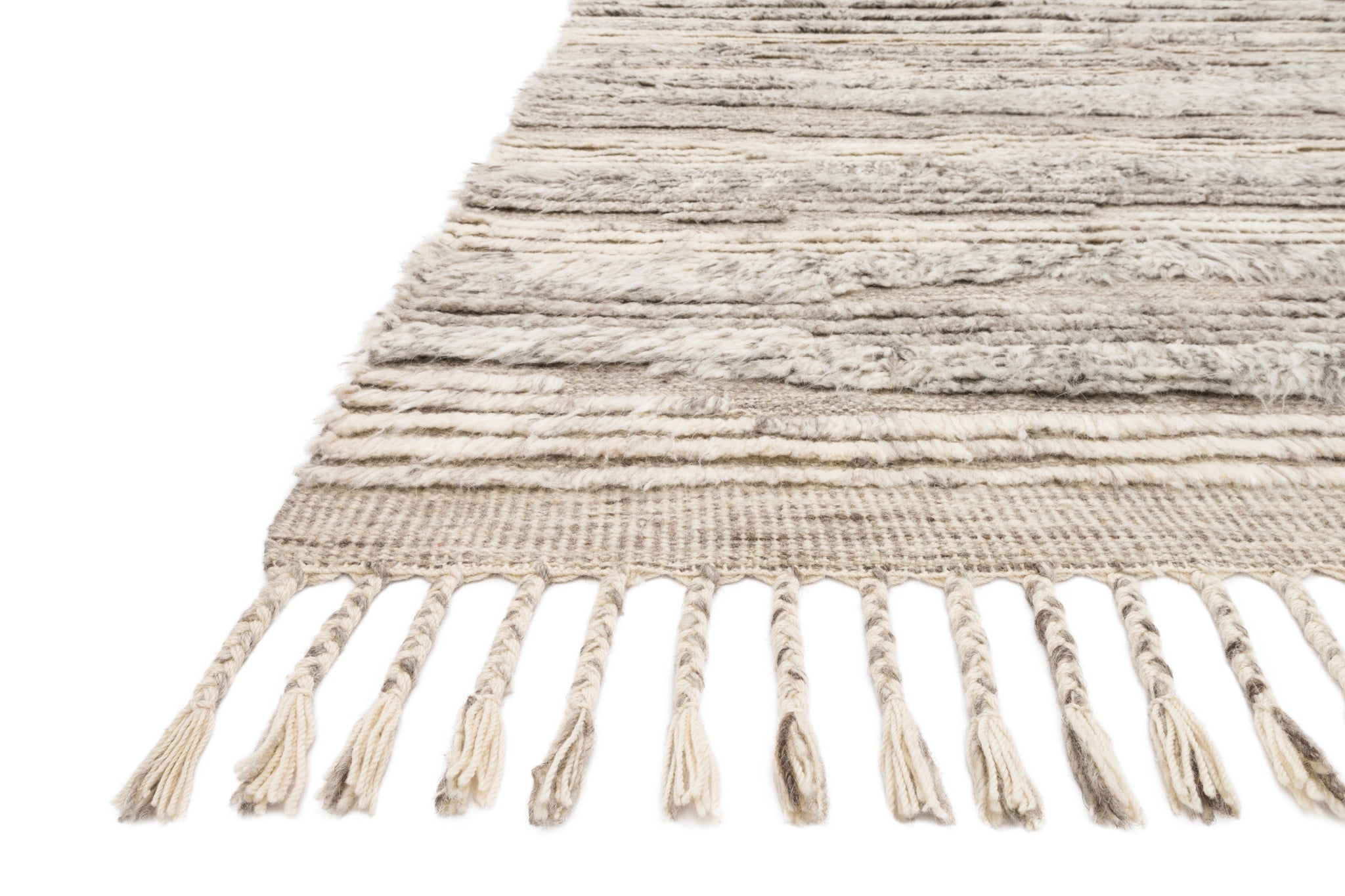angle view of Khalid Natural / Ivory luxury Rug