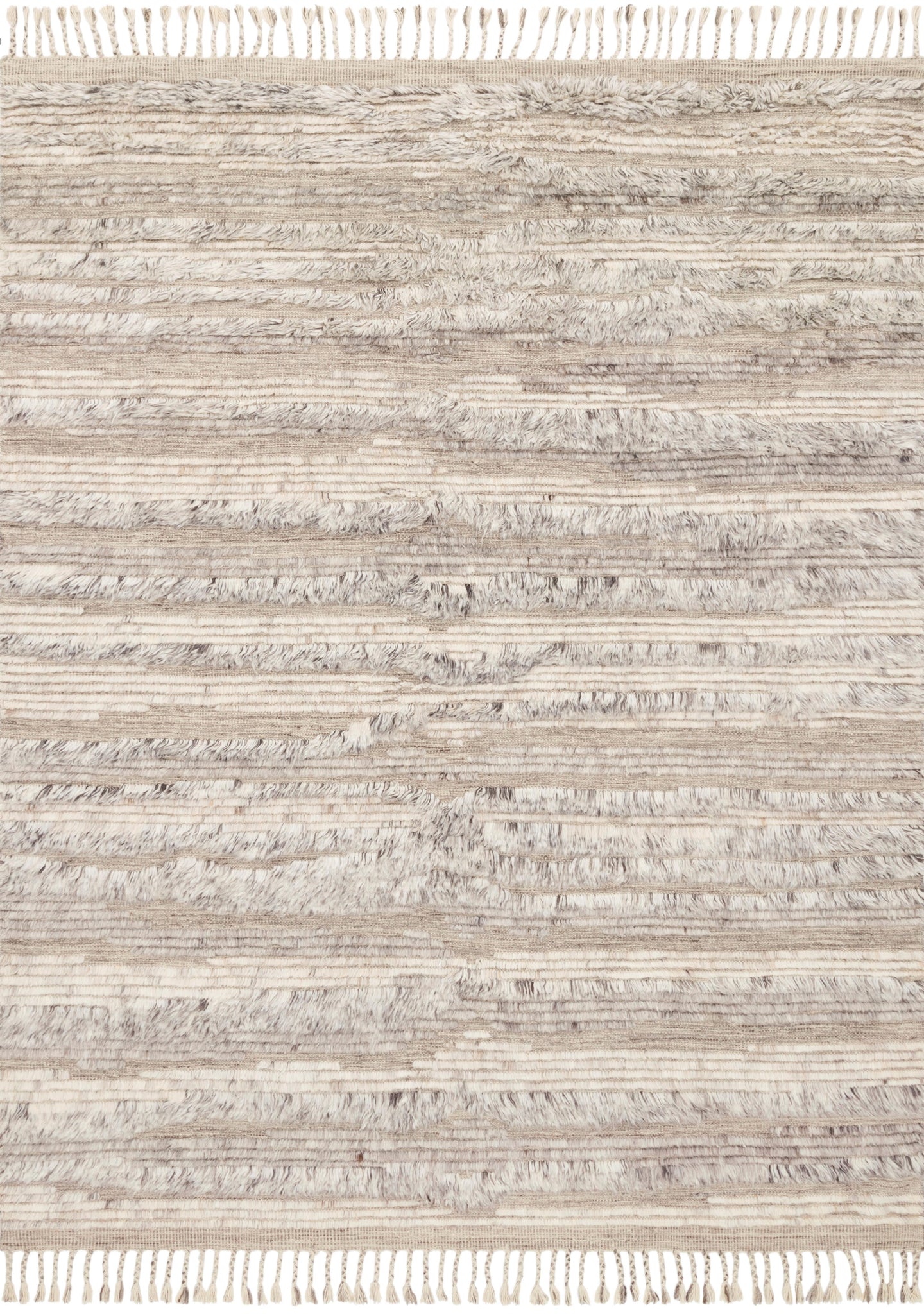 front view of Khalid Natural / Ivory luxury Rug