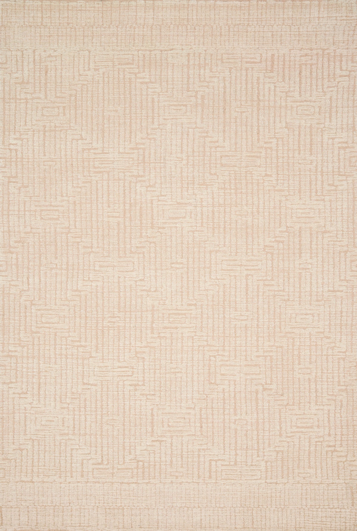 front view of Kopa Blush / Ivory luxury Rug