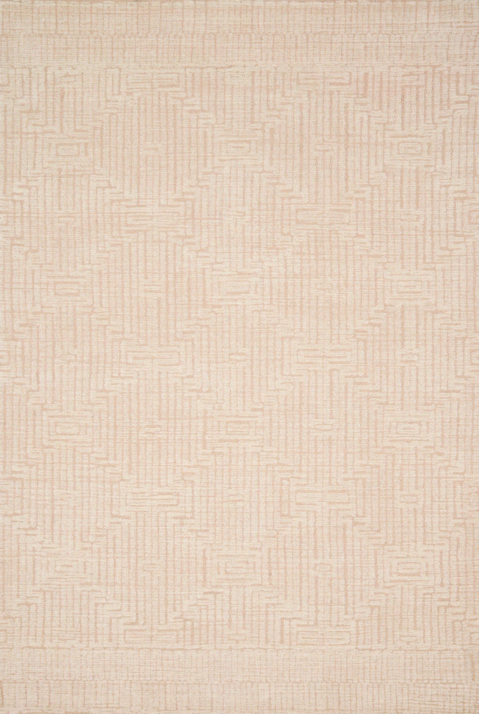 front view of Kopa Blush / Ivory luxury Rug
