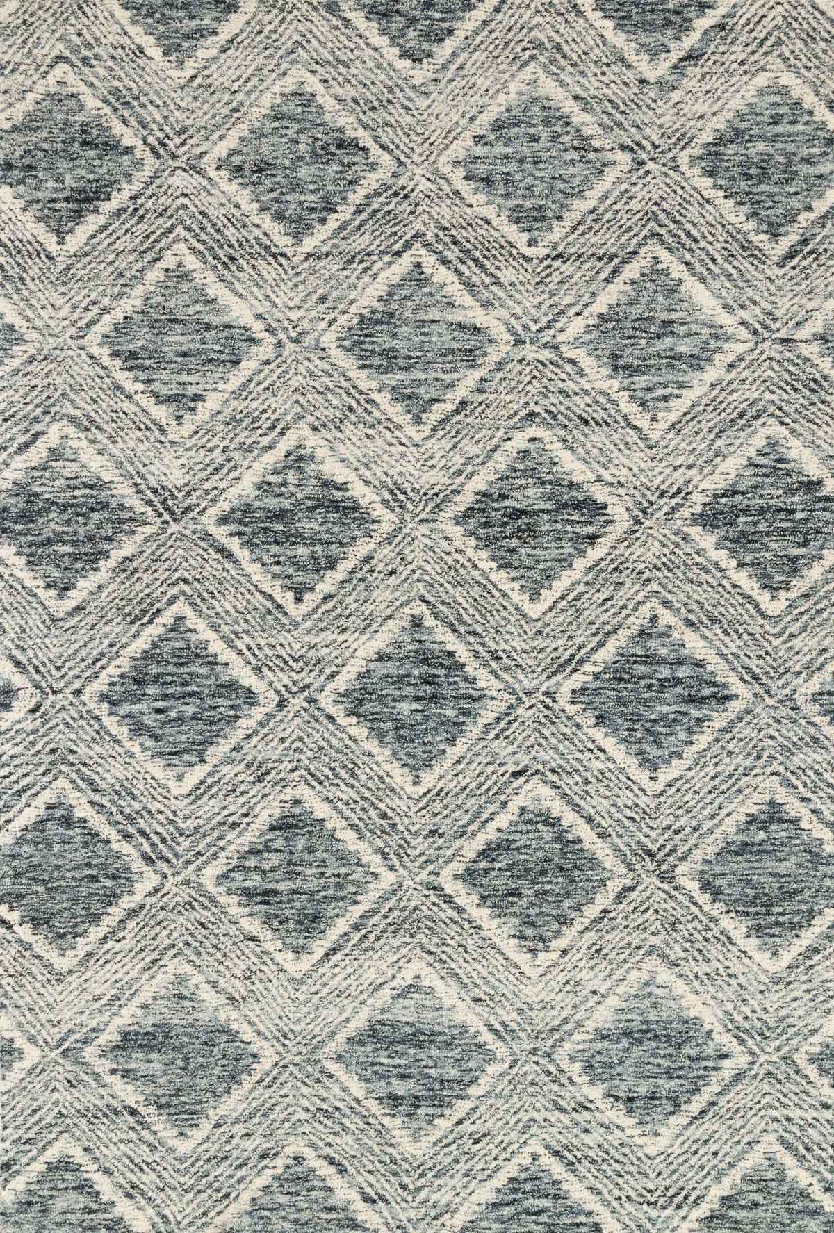 front view of Kopa Ink / Ivory luxury Rug