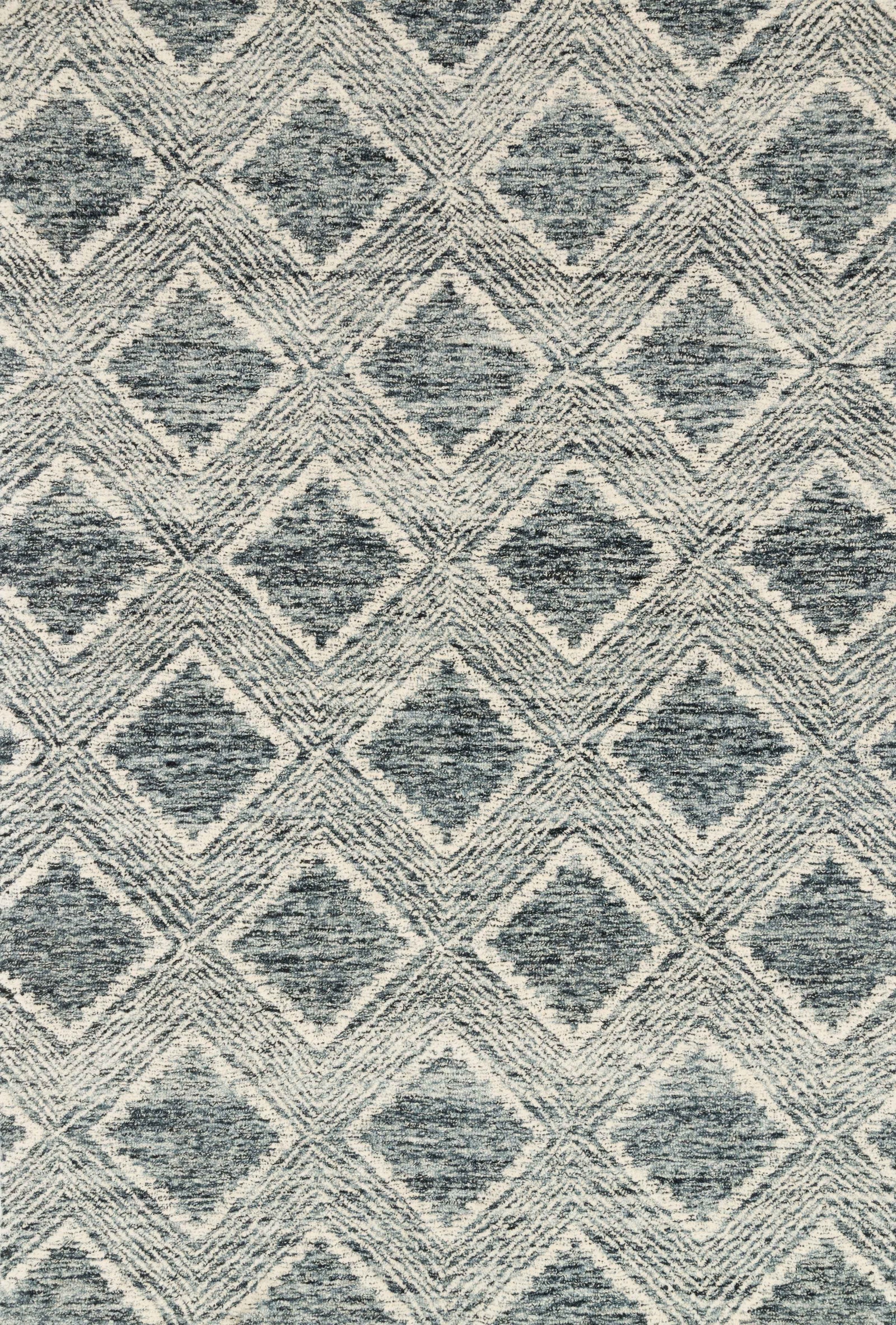 front view of Kopa Ink / Ivory luxury Rug