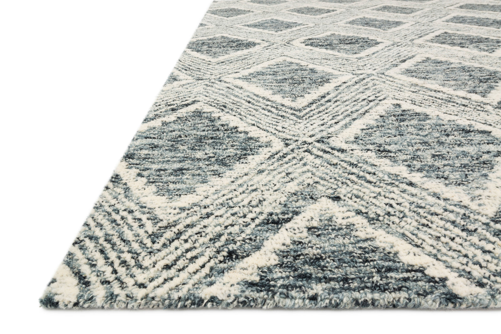 front view of Kopa Ink / Ivory luxury Rug