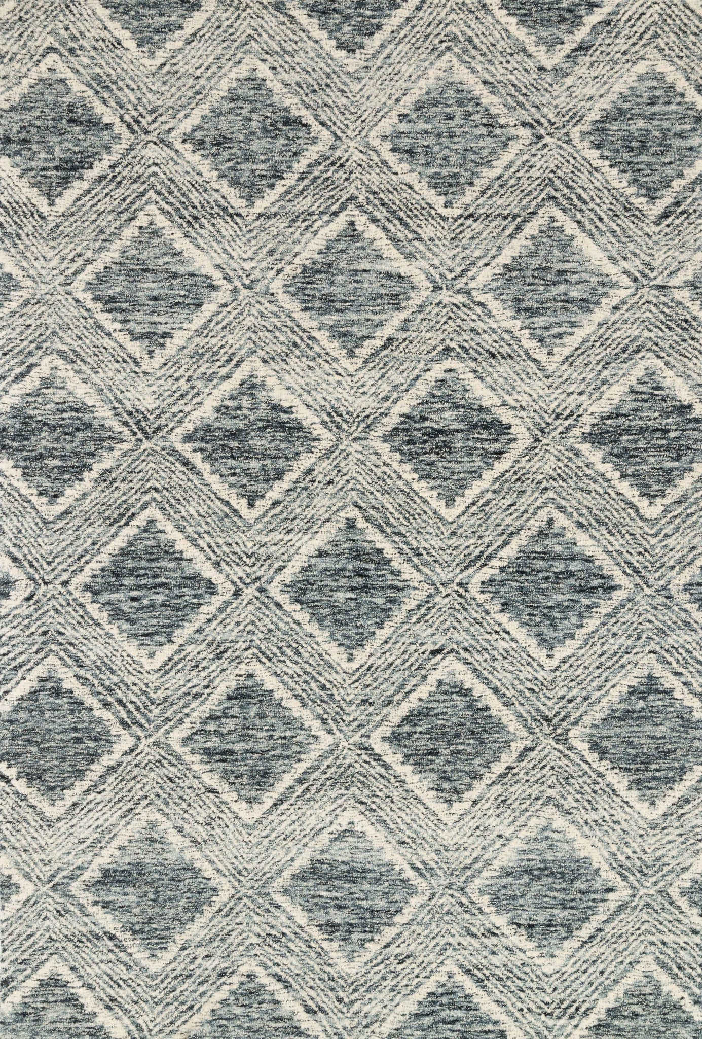 front view of Kopa Ink / Ivory luxury Rug