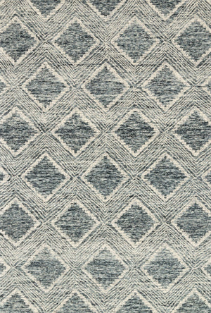 front view of Kopa Ink / Ivory luxury Rug
