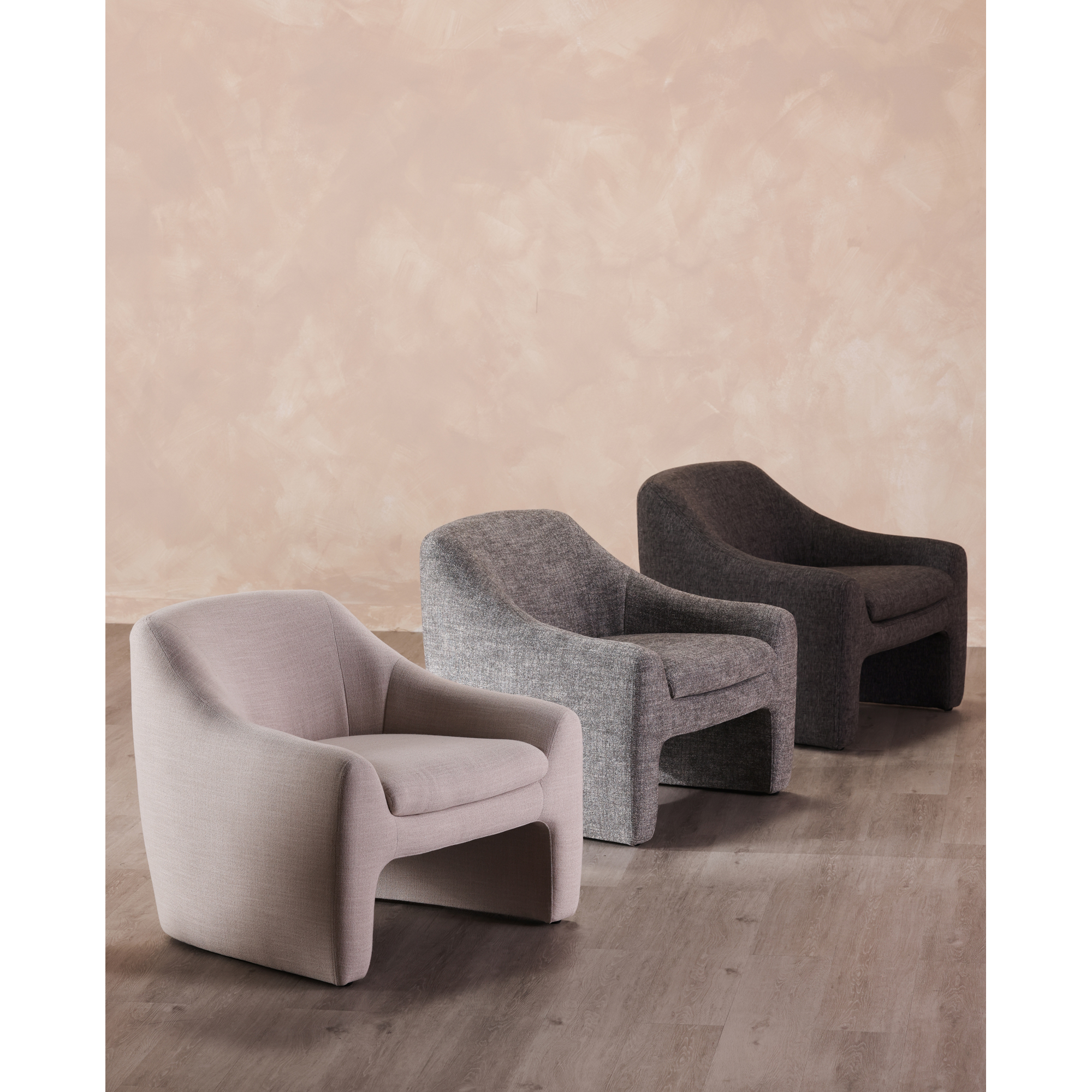 CHAISE D'APPOINT KENZIE MOUSSE ARDOISE