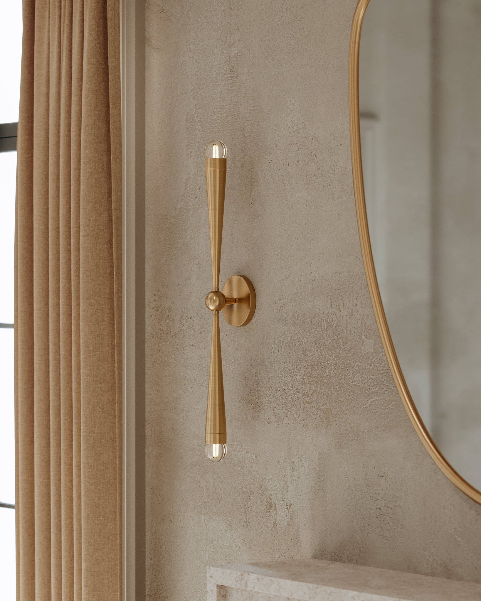 Keanu Wall Sconce - Lifestyle [B1034-PBR]