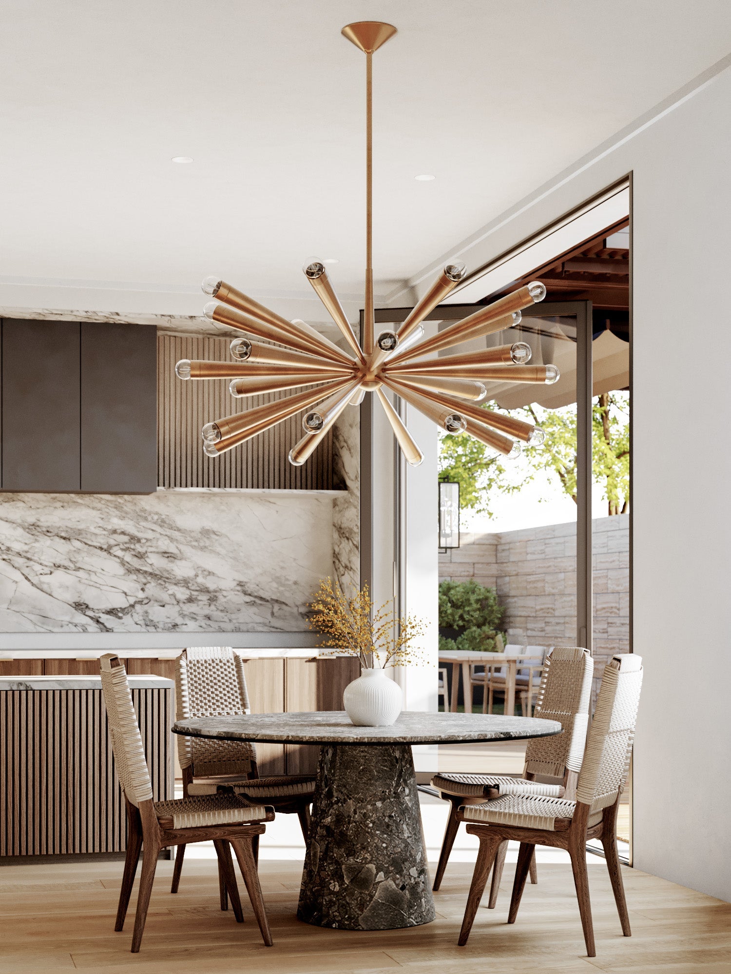 Keanu Chandelier 40.25" - Lifestyle [F1040-PBR]
