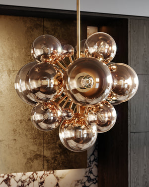 Kyoto Chandelier 36" - Lifestyle [427-36-VPB]