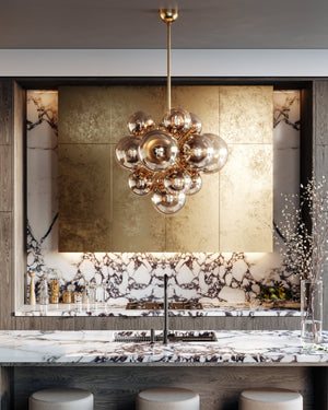 Kyoto Chandelier 36" - Lifestyle [427-36-VPB]
