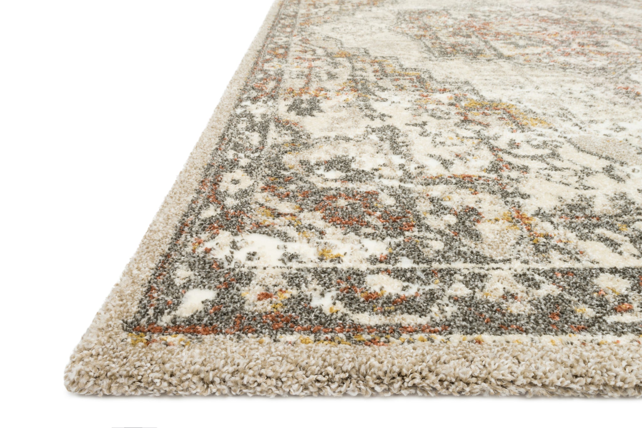angle view of Landscape Sand / Graphite luxury Rug