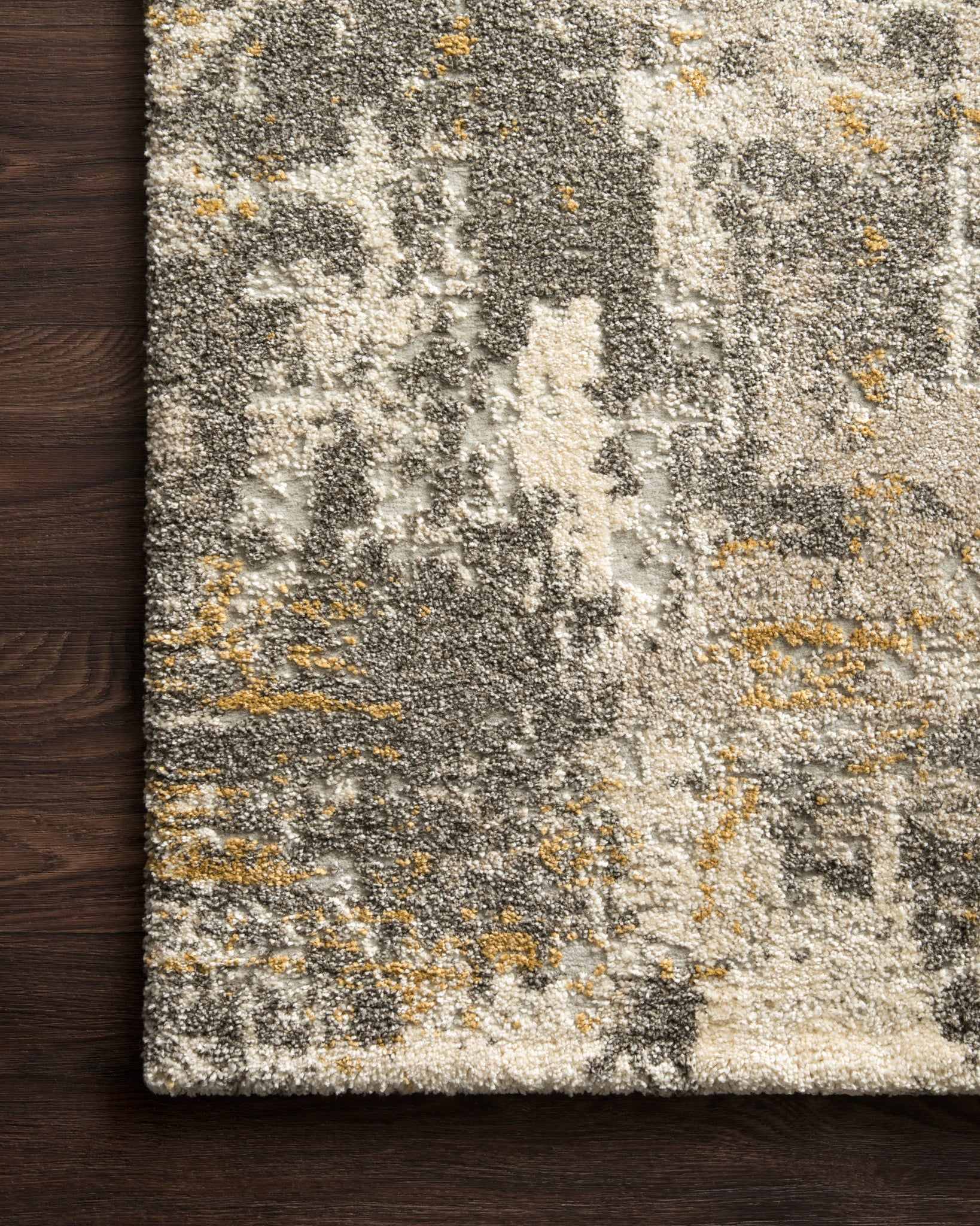 side view of Landscape Granite luxury Rug